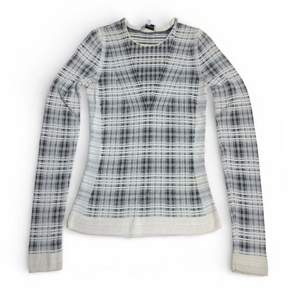 Narciso Rodriguez - Black & White Patterned Sweater - Sz 40 (US 4)